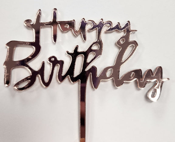 acrylic cake topper happy birthday