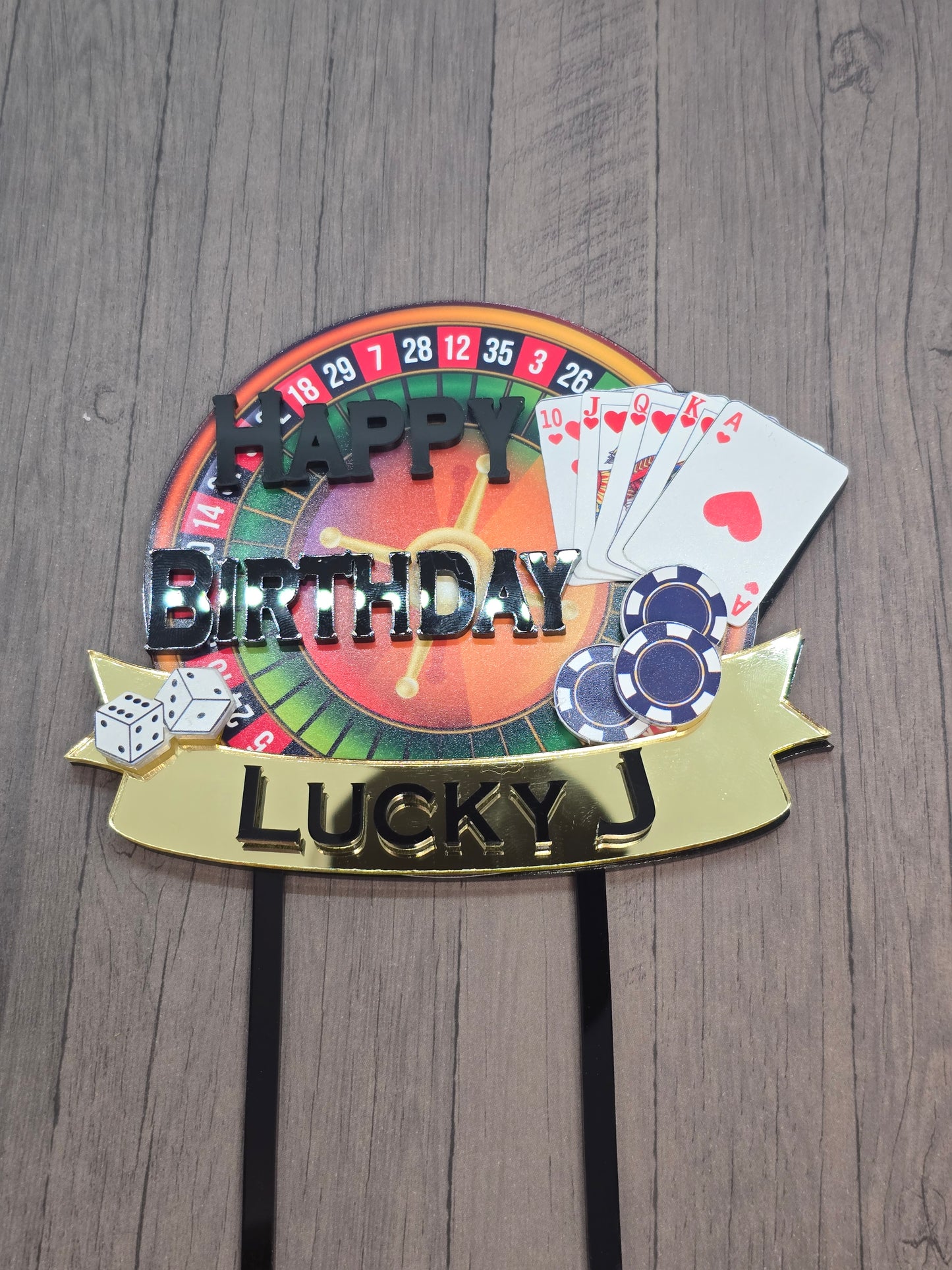 Acrylic Cake Toppers and Charms